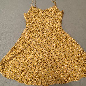 Old Navy Golden Floral Summer Dress